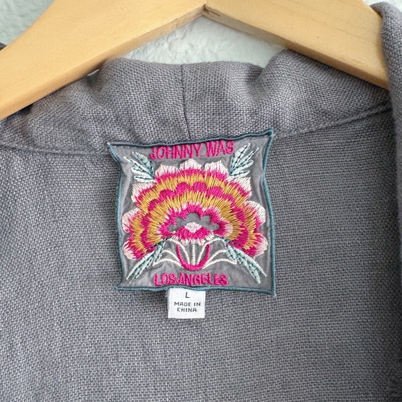 Johnny Was Sadie Heavy Linen Coat - Picture 8 of 9